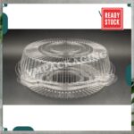 OPS-C35 BENXON 8" Round Chiffon Cake Tray with Lock [ 100pcs± ] Bakery Disposable