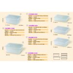 CB Ware [50sets]A500 A650 A750 A1000 A1500 Chunbe Rectangular Microwave Food Container With Lid / Kotak Plastik Nasi Kek - A500 (500ml, 50 pcs) - Image 3