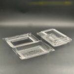 OPS - L02H - BENXON Plastic Tray with Lock [ 50pcs± ] Bakery Disposable Plastic Clear Food Box - Bekas - OP2H LOCK - Image 5