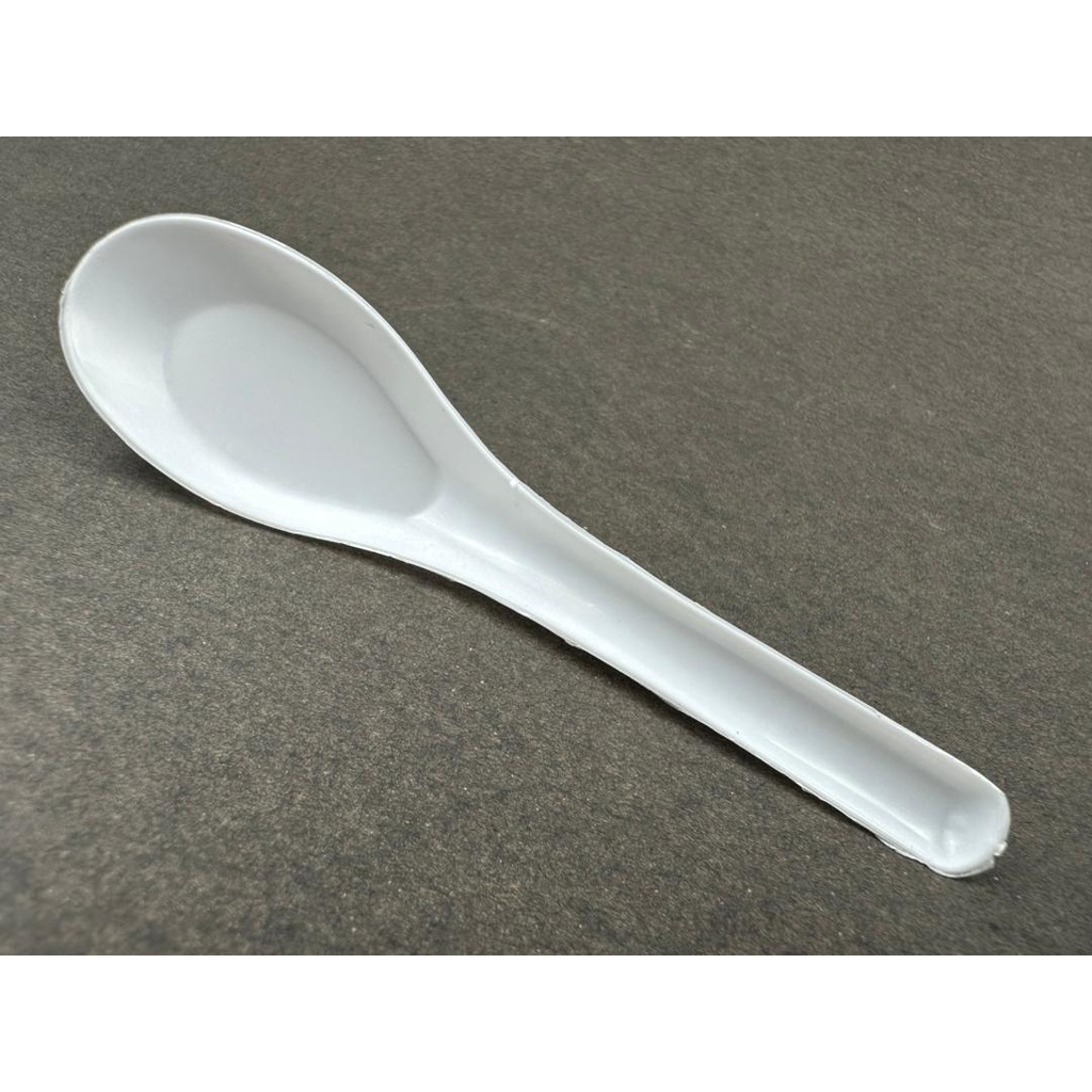 sg-11134201-7rbmg-lmyi3fygu611fc 5" Chinese Spoon - 5" Spoon - White ( 2400pcs ) Fat Boy Disposable Plastic Cutlery - Sudu Pendek Kotak Nasi 5 " - white - Image 3