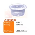 4oz PP Round Container & Lid  [ 100sets± ] ABBA A4 CB R4 Disposable Plastic PP Food Box Thick Bekas Dadih CBware - ABBAware A4 - Image 6