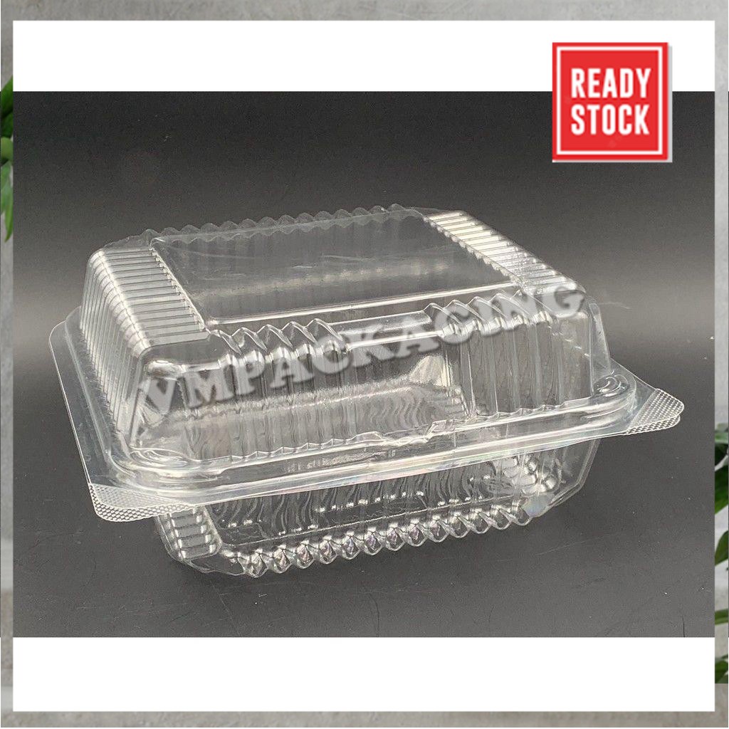 sg-11134201-7rbn0-lmyi6wpibhay6c OPS-L500 {50pcs} BENXON 5" Square Cake Tray with Lock Bakery Disposable Plastic Clear Food Box - Cake Box - OPS L500 - Image 1