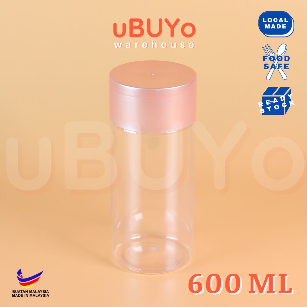 sg-11134201-7rbn1-lmfvj2jjb951d2 BALANG KUIH/BALANG KUEH/BALANG RAYA PLASTIK (300m, 400ml, 500ml, 600ml) + Stopper Bekas Rempah ChocoJar - BP0508 PINK,NO STOPPER - Image 25