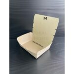 (DAUN)50PCS ECO Paper Lunch Box / Brown Colour Paper Lunch Box/ Paper Lunch Box Murah / Biodegradable Paper Product - S - Image 9