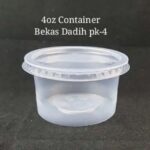 BEKAS DADIH / 8oz 4oz 2oz PP Round Plastic Container 100pcs ( Bekas Jeli / Bekas Dadih) JELLY CHEAPEST! BEST pk8 pk4 pk2 - 8oz PK8/EC8 50set - Image 4