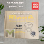 VM - CHUNBE CB WARE R30 (10 X 50set)30 Round Microwave Container / Food Container With Lid 30 oz