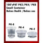 BEKAS DADIH / 8oz 4oz 2oz PP Round Plastic Container 100pcs ( Bekas Jeli / Bekas Dadih) JELLY CHEAPEST! BEST pk8 pk4 pk2 - 8oz PK8/EC8 50set - Image 2