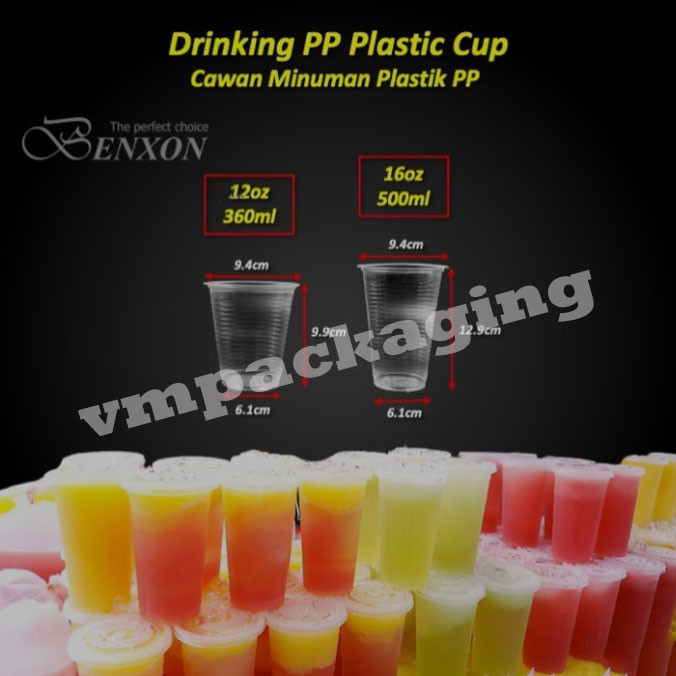 sg-11134201-7rdvm-mbt6njwrc3ti81 Benxon PP360/PP500 Drinking PP Cup Transparent 100pcsX20Pkt - 1Ctn Cawan Minumam Plastik PP - PP500 Cup Only-1CTN - Image 7