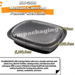 BENXON BX-289 Medium Catering Platter with Lid | PP Plastic Tray | Bekas Plastik Hidangan - Image 2