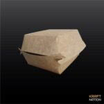 [Bundle] 50pcs Paper Burger Box / Pancake Box / Tart Box / Kuih Muih / Sandwich Box / Cake Box - 50'sBrown Burger Box - Image 10