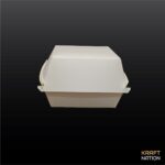 [Bundle] 50pcs Paper Burger Box / Pancake Box / Tart Box / Kuih Muih / Sandwich Box / Cake Box - 50'sBrown Burger Box - Image 4