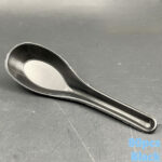 Chinese Spoon - 5" Spoon - Green White Black Purple Red Yellow -  Disposable Plastic Cutlery - Sudu Pendek Kotak Nasi - white - Image 5