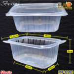 Benxon RT-750 RT-1000 Rectangular Container & Lid ( 50sets± ) Disposable Plastic PP Food Bento Lunch Box RT 500 650 750 - RT-1000 Black - Image 11