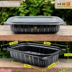 Benxon RT-750 RT-1000 Rectangular Container & Lid ( 50sets± ) Disposable Plastic PP Food Bento Lunch Box RT 500 650 750 - RT-1000 Black - Image 17
