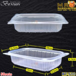 Benxon RT-750 RT-1000 Rectangular Container & Lid ( 50sets± ) Disposable Plastic PP Food Bento Lunch Box RT 500 650 750 - RT-1000 Black - Image 12