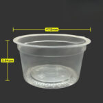 4oz Round Container with Lid [ 100sets± ] EC E115T - Disposable Plastic PP Food - 4 oz - Bekas Dadih / Jelly / Jeli - 4oz - Image 3
