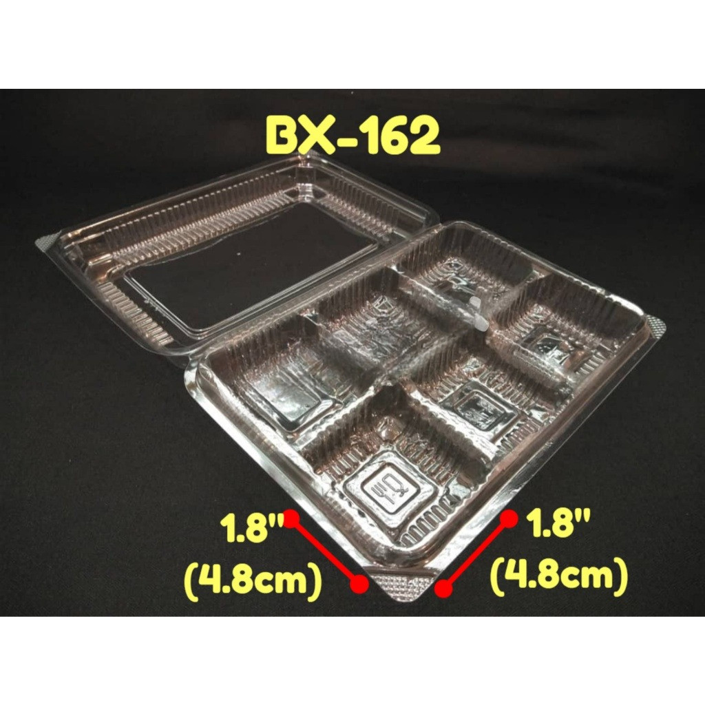 sg-11134201-7reoc-mdud6y4bnsj744 6 cavity Mooncake tray Kuih Container BX162 / Disposable Plastic Clear Bakery Container / BX 162 / Bekas Kuih (50pcs±) - Image 3