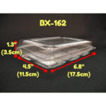 6 cavity Mooncake tray Kuih Container BX162 / Disposable Plastic Clear Bakery Container / BX 162 / Bekas Kuih (50pcs±) - Image 2
