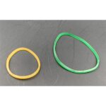 Virgin Rubber Band packed 500gm [ Green / Yellow ] 1½" / 1" - Mahakit Diamond Gelang Getah - 1" - Yellow - Image 3